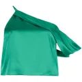 Michelle Mason draped cowl asymmetrical top - Green