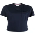 Thom Browne RWB tab cotton T-shirt - Blue