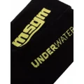 MSGM intarsia-knit logo socks - Black