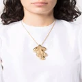 Jil Sander oak leaf-pendant necklace - Gold