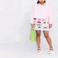 Stella McCartney alien intarsia-knit mini skirt - Pink