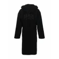 Balenciaga Paris hooded bathrobe - Black