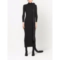 Balenciaga textured mock-neck dress - Black
