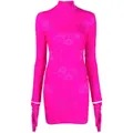 Balenciaga Lingerie high-neck mini dress - Pink