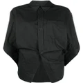 Balenciaga BB Corp twisted shirt - Black