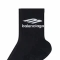 Balenciaga 3B Sports Icon tennis socks - Black