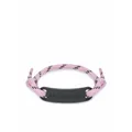 Balenciaga plate rope bracelet - Pink