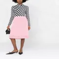 Balenciaga pointelle-knit slip skirt - Pink