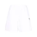 Balenciaga flared cotton track shorts - White