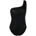 Balenciaga lurex one-piece swimsuit - Black
