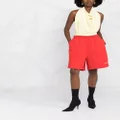 Balenciaga cotton sweat shorts - Red