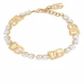Dolce & Gabbana DG-logo rhinestone-embellished choker - Gold