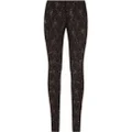 Dolce & Gabbana floral-lace slim-cut leggings - Black
