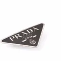 Prada triangle-logo hair clip - Black