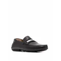 Bally crossover-strap detail loafers - Black