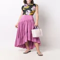 Marni asymmetric high-low hem skirt - Purple
