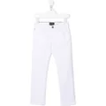 Emporio Armani Kids slim-cut denim jeans - White