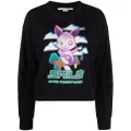 Stella McCartney smile bunny graphic-print sweatshirt - Black