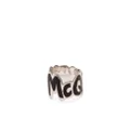 Alexander McQueen Graffiti-logo cut ear cuff - Silver