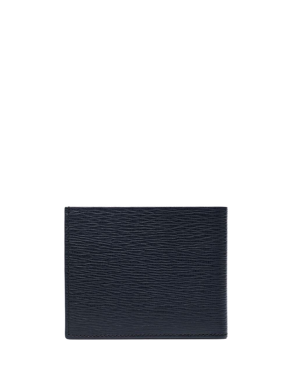 Ferragamo Gancini leather wallet - Blue