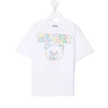 Moschino Kids logo-print short-sleeved T-shirt - White