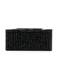 Philipp Plein crystal-studded snap clutch bag - Black