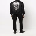 Philipp Plein Skull strass track jacket - Black
