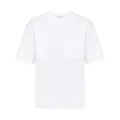 Prada triangle-logo cotton T-shirt - White