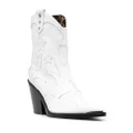 Philipp Plein stars-detail cowboy boots - White