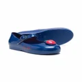 Mini Melissa White Snow round-toe ballerina shoes - Blue