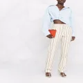 ISABEL MARANT stripe-print slim-fit trousers - Neutrals