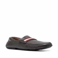 Bally striped-detail leather loafers - Brown