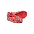 Mini Melissa Mickey and Friends-print sandals - Red