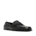 Bally leather buckle-strap loafers - Black