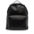 Dsquared2 logo-embossed leather backpack - Black