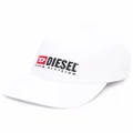 Diesel Corry-Div cotton baseball cap - White