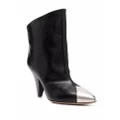 ISABEL MARANT Lapio contrasting toecap boots - Black