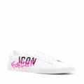 Dsquared2 logo-print lace-up sneakers - White