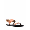 ISABEL MARANT stud detail leather sandals - Brown