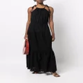 Michael Kors embroidered cotton maxi dress - Black