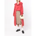 Toga Pulla high-low trench coat - Pink