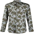 TOM FORD floral-print buttoned-up shirt - Blue