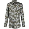 TOM FORD floral-print buttoned-up shirt - Blue
