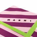 Marni striped bath towel - Pink