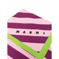 Marni striped bath towel - Pink
