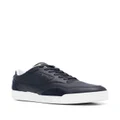 Emporio Armani logo-embossed lace-up sneakers - Blue