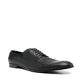 Emporio Armani snakeskin-effect leather Derby shoes - Black