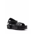 Vic Matie logo touch-strap sandals - Black