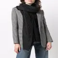 Saint Laurent monogram fine-knit scarf - Black