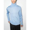 Dolce & Gabbana roll-neck fine-knit jumper - Blue